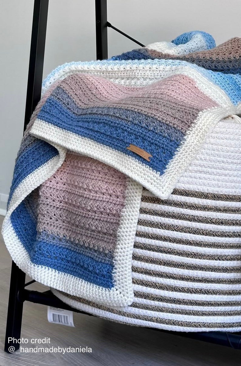 Breezy Blanket, PDF PATTERN ONLY, blanket pattern, lightweight blanket, crochet blanket pattern, pattern, easy blanket pattern image 3