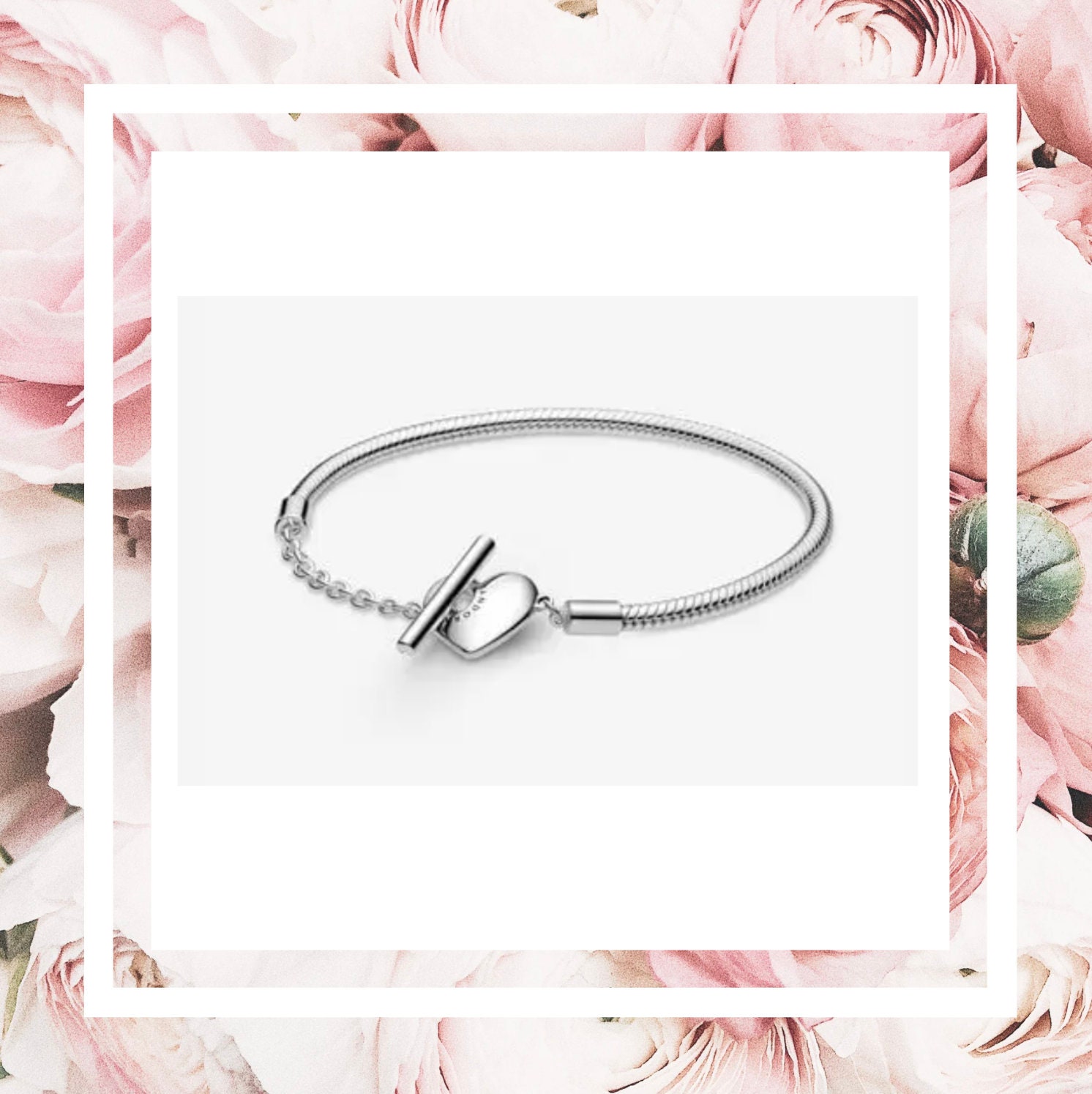 Pandora rose gold t bar bracelet deals