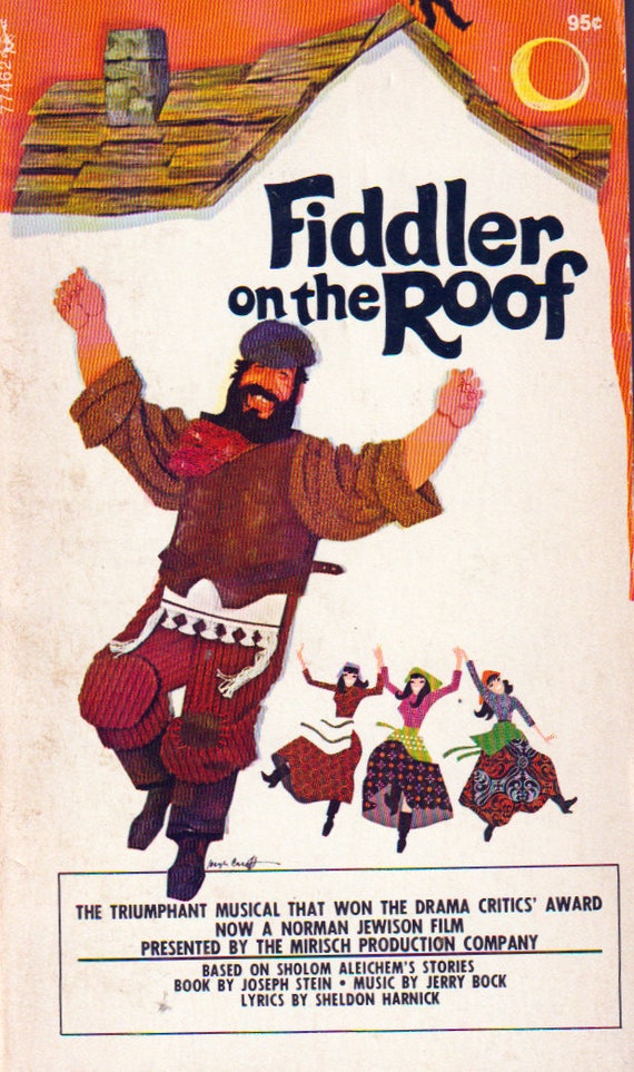 Fiddler On the Roof Novel Original Etsy