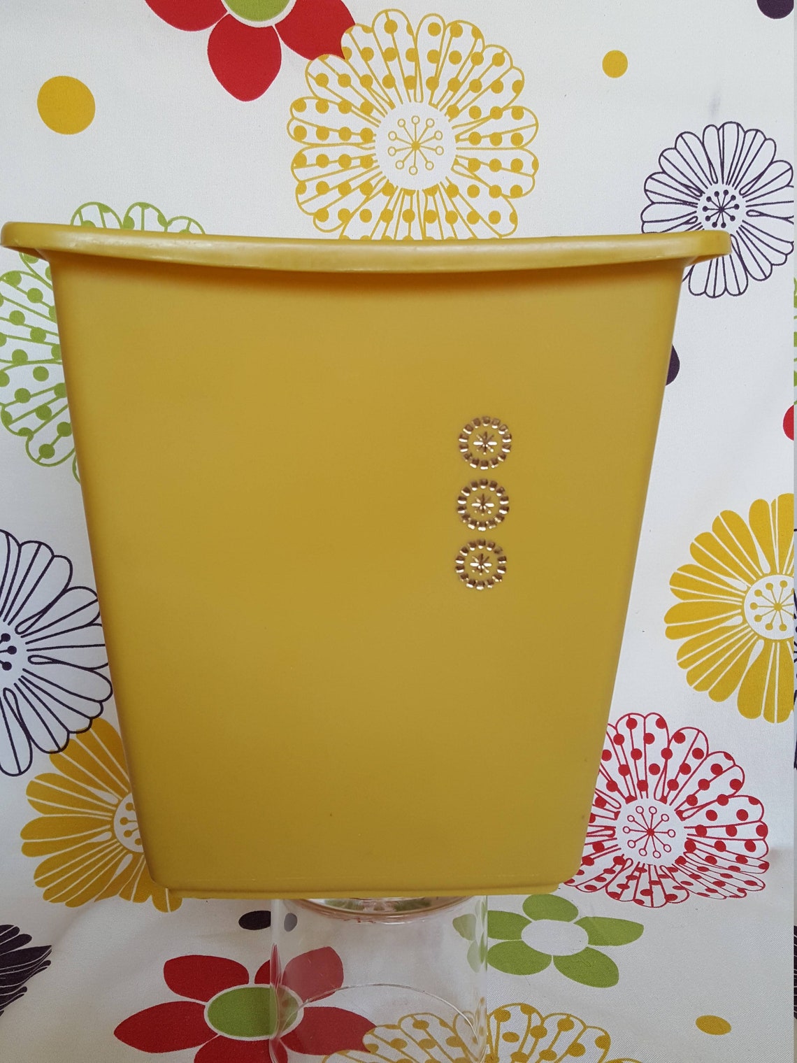 Jahrgang 1970er Jahre Rubbermaid Ernte Gold Papierkorb | Etsy