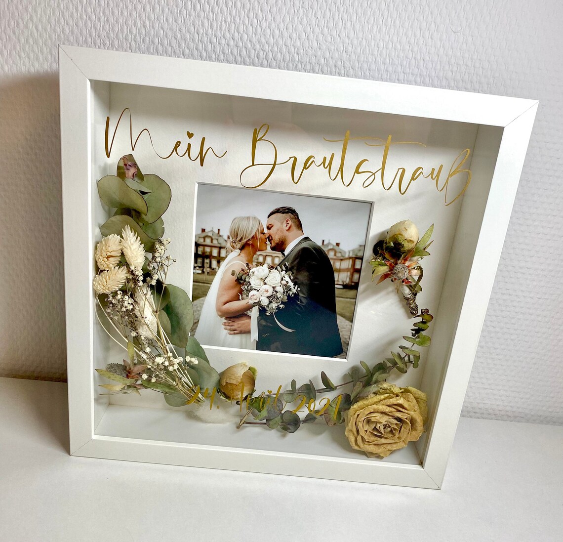 Mein Brautstraußes Bilderrahmen Personalisiert Wedding Etsy