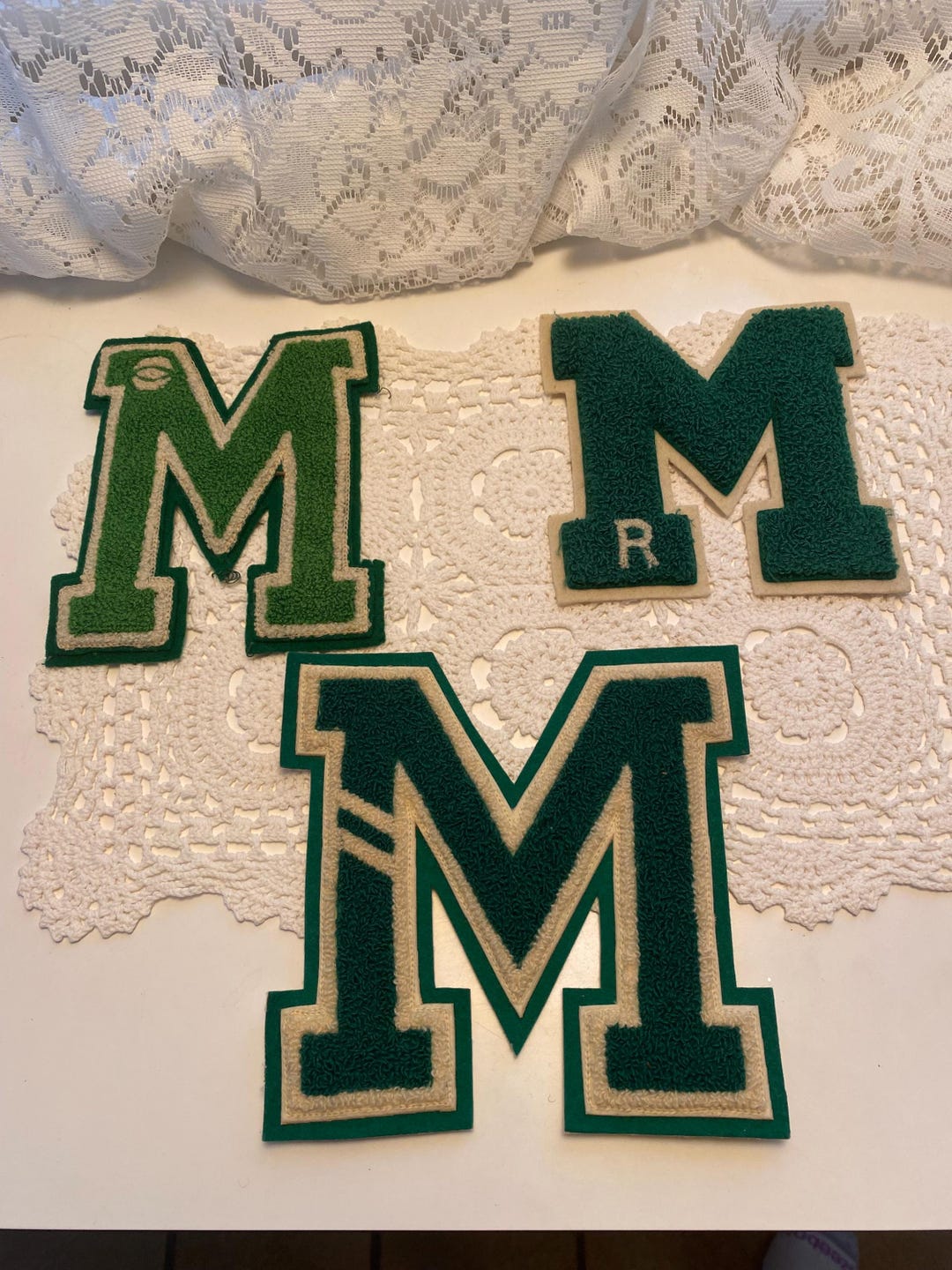 Vintage 1940s 1950s Letterman Letters, Sports Awards, Chenille Looped ...