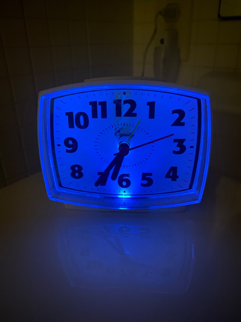 Retro Analog Electric Alarm Clock / Bedside / Night Light Etsy