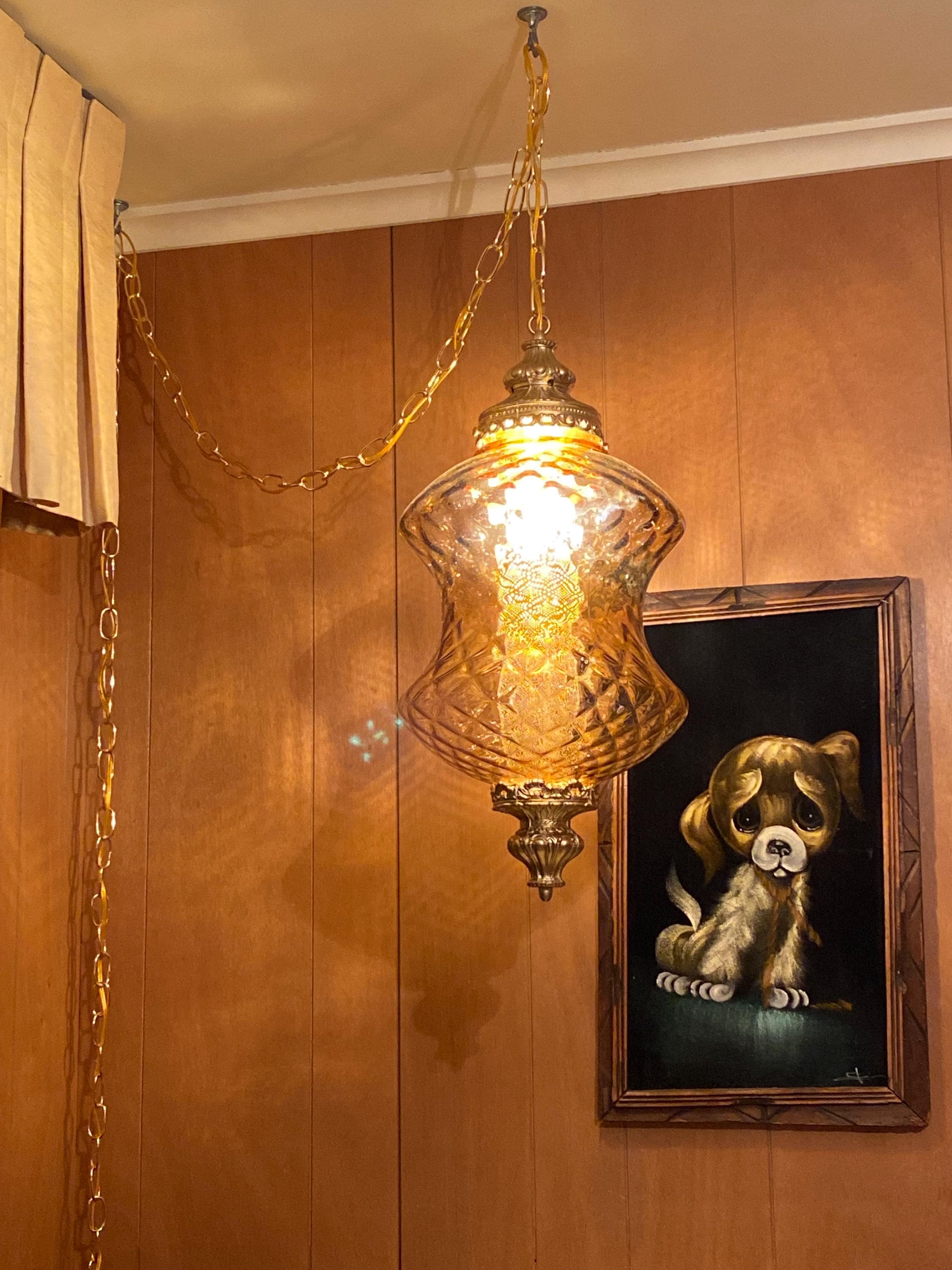 Hollywood Regency Lamp Amber - Etsy