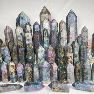 Ruby Kyanite Tower/ Point |* Brand New Lot* | High Quality, Very Colorful Ruby Kyanite | UV Reactive Ruby in Kyanite