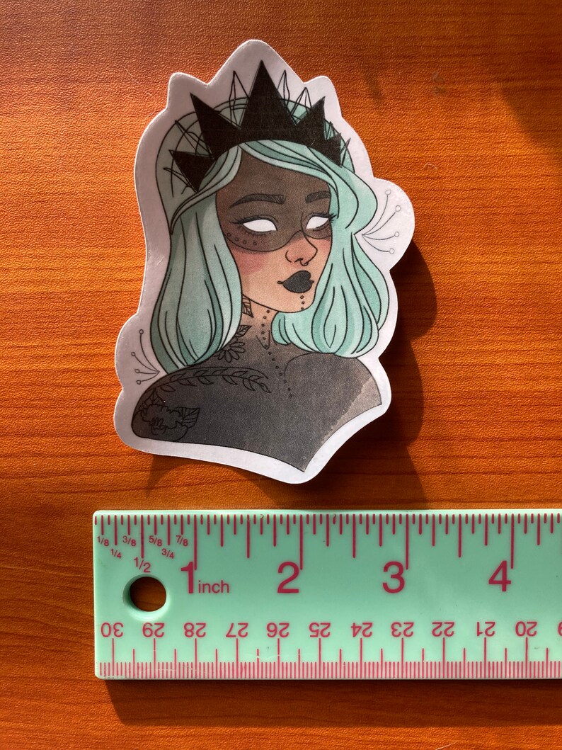 Queen of Darkness Sticker Original Character Sticker Laptop Decal Stationary
