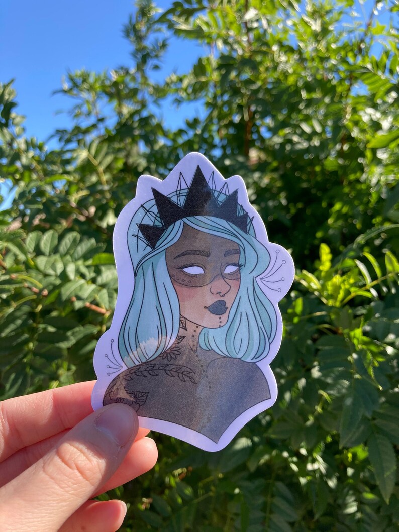 Queen of Darkness Sticker Original Character Sticker Laptop Decal Stationary