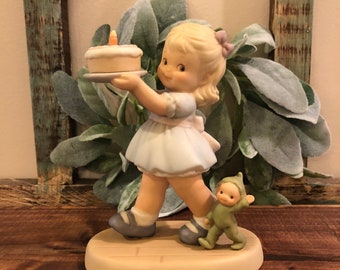 Vintage Enesco Japan Elf Pixie Holding Basket Planter Holiday