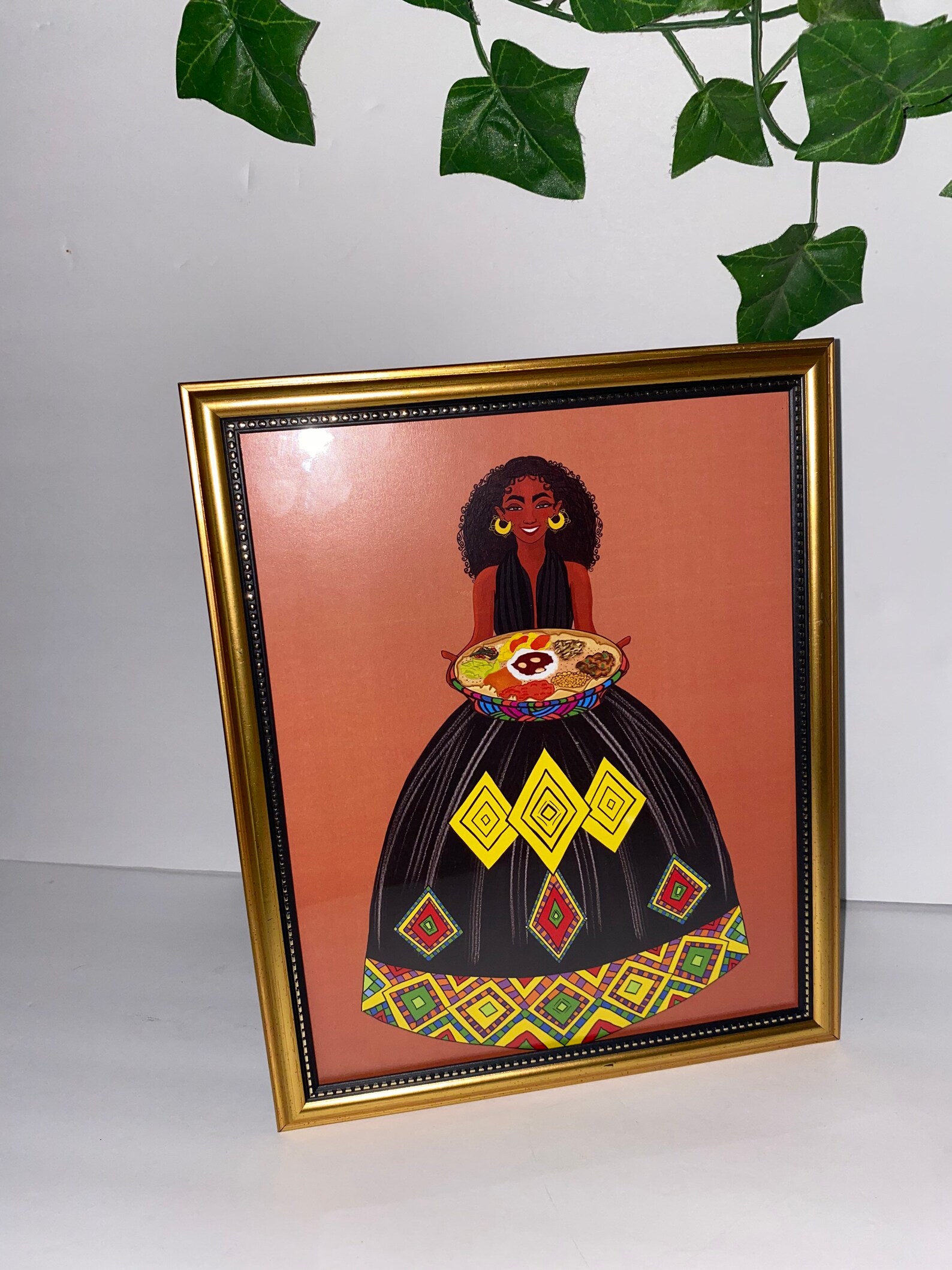 Ethiopian Art / Eritrean Art / Wall Art / Ethiopian Food / Etsy