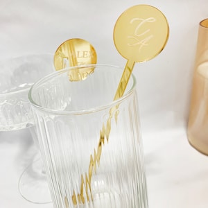 Luxury Personalised Acrylic Drinks Stirrer & Chip Set image 2