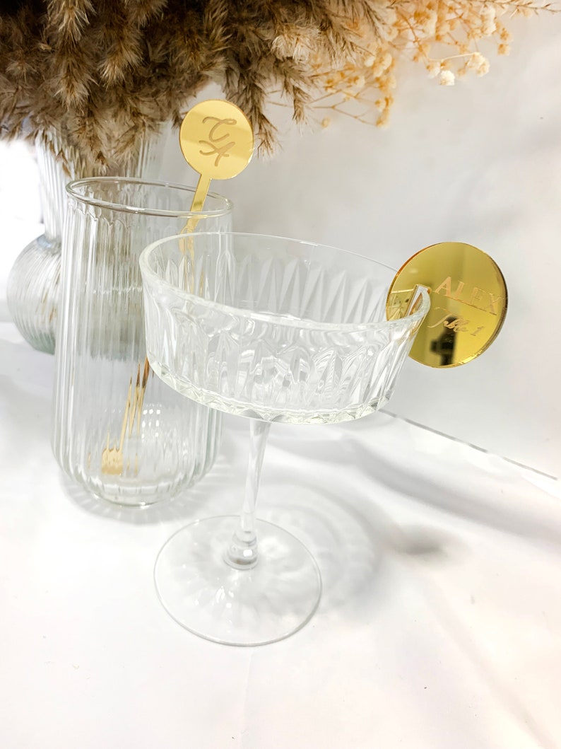 Luxury Personalised Acrylic Drinks Stirrer & Chip Set image 6