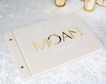 Luxury Bound Personalised Acrylic Guest Book