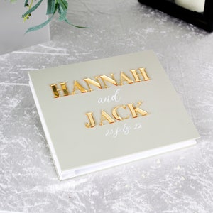 Hannah Collection - Luxury Personalised Acrylic Guest Book