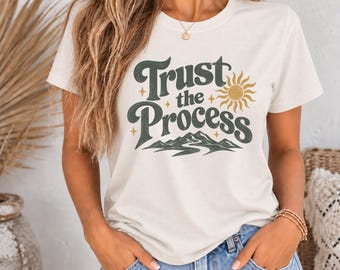 Trust the Process tee | Mountain sunrise design