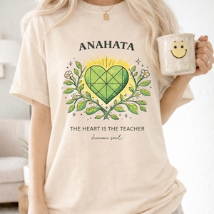 Anahata Heart Chakra T-Shirt: Spiritual Yoga Meditation Design