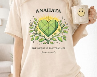 Anahata Heart Chakra T-Shirt: Spiritual Yoga Meditation Design