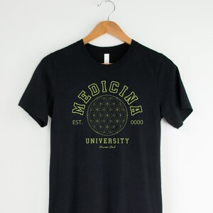 Plant Medicine Shirt - Medicina University T-shirt | Flower of Life Tee | Sacred Geometry Shirt | Spiritual Shirt - Unisex