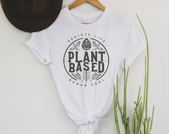Camiseta de origen vegetal: ropa unisex de algodón vegano