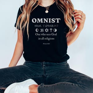 Omnism Definition Shirt – Spiritual Philosophy T-Shirt, Open-Minded Belief Top, Coexist Clothing, Unity Religion Tee, Thoughtful Gift