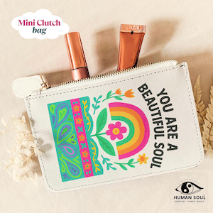 Mini clutch colorido, bolso bohemio con cremallera, accesorio para billetera pequeña, bonito bolso de piel sintética, monedero con estilo, organizador de viaje