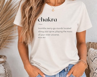 Chakra Definition T-Shirt: Zen Yoga Meditation Unisex Tee