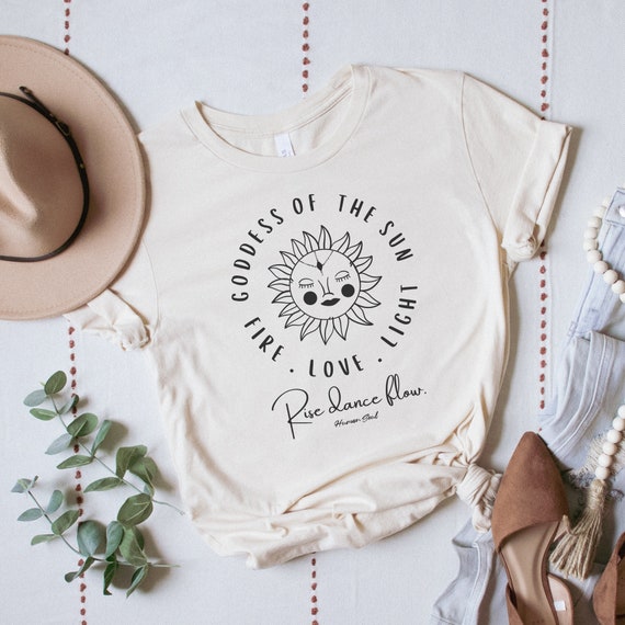 Goddess of the Sun T-Shirt: Boho Spiritual Clothing