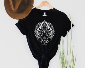 Durga Goddess Graphic Tee: Hindu Spiritual Empowerment Shirt
