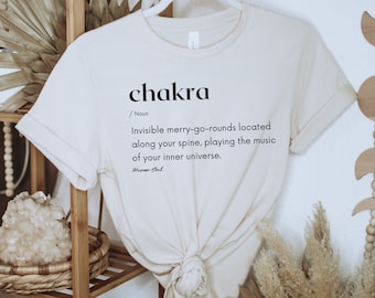 Chakra Definition T-Shirt: Zen Yoga Meditation Unisex Tee