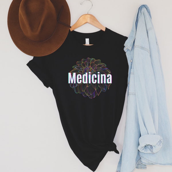 Medicina T Shirt - Psychedelic Plant Medicine Art - Ayahuasca Inspired Unisex Tee