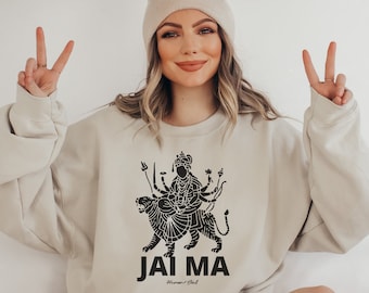 Mother Durga Sweatshirt: Hindu Goddess Devi Shakti Yoga Gift