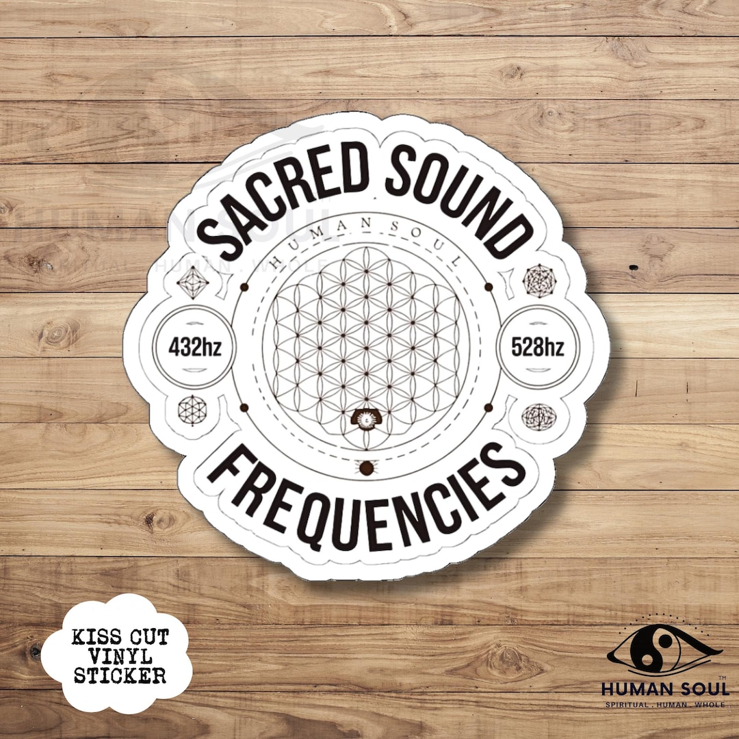 Sound. Sign Flower Flower of Life Sticker: Sacred Sound Frequencies Vinyl Art - Etsy