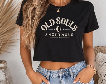 Old Souls Anonymous T-Shirt | Moon & Stars Graphic