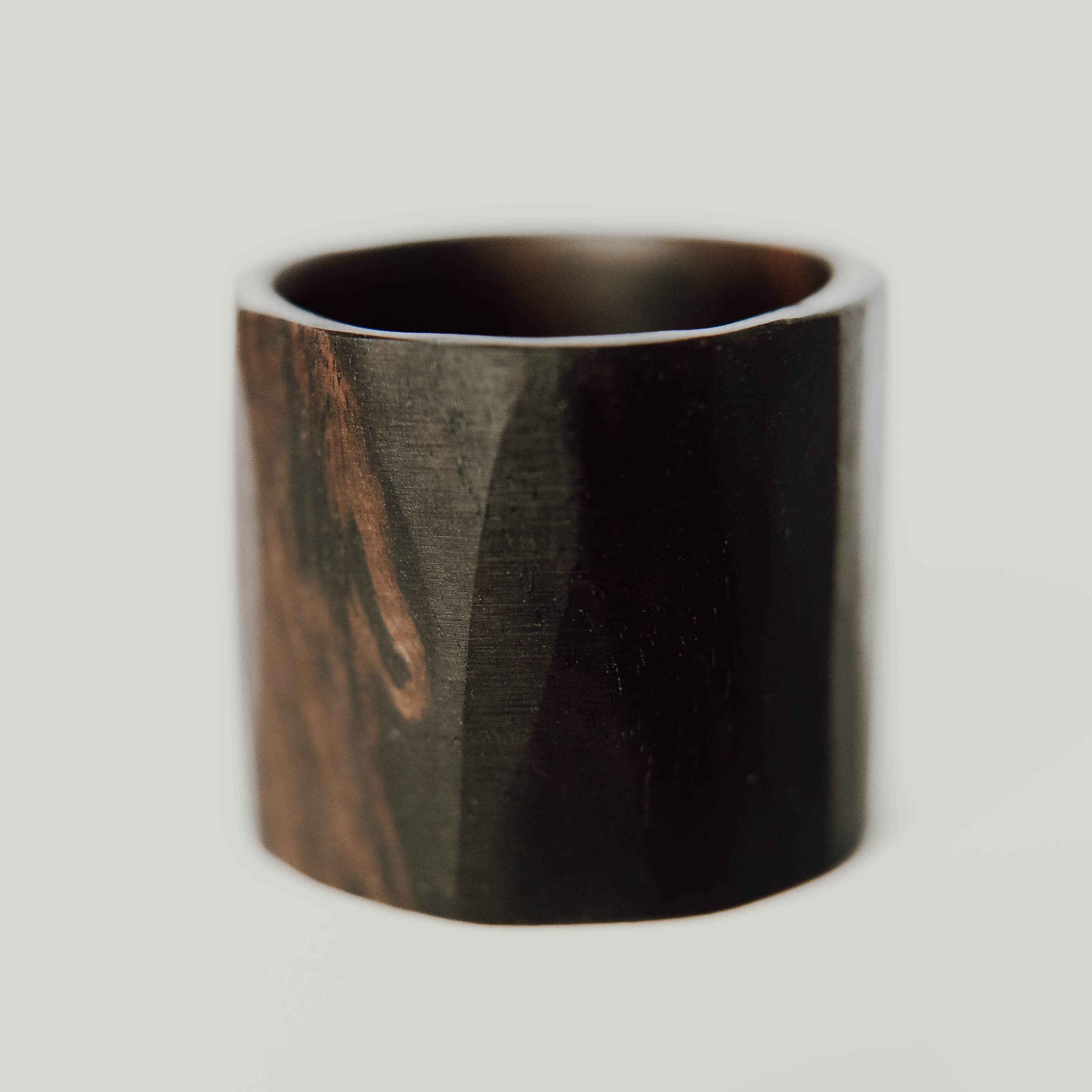 African Blackwood Ring, Wood Ring, Mens Black Ring, Wood Wedding Band ...