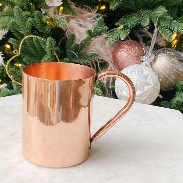100% Pure Copper Mug, Copper Mug, Moscow Mule Copper Mug