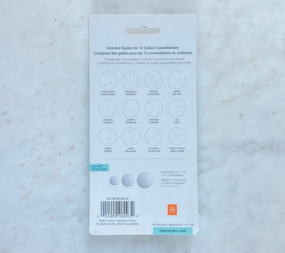 Metal Stamps ImpressArt Horoscope Metal Stamp Set 12 Pc Signature