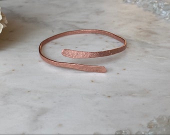 Copper Hammered Bangle, Copper Healing Bracelet, Copper 7th anniversary Gift