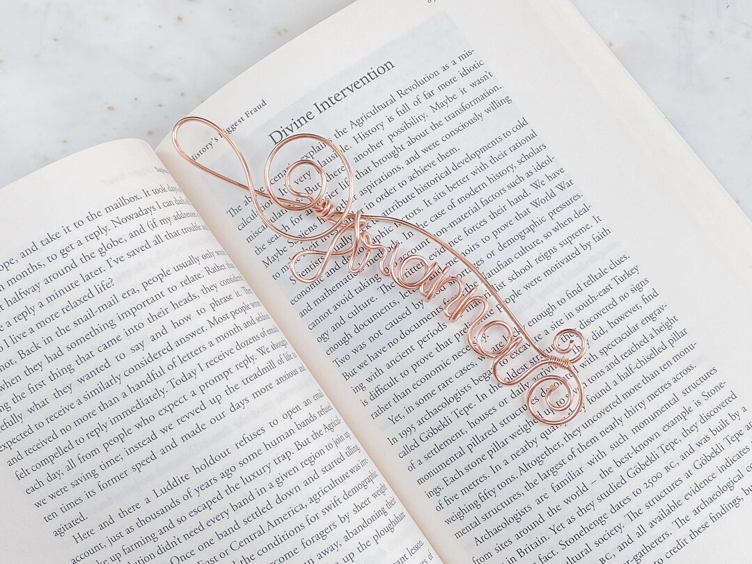 Notw Bookmark Music Fan Gift Bookmark, Personalized Music Note Bookmark, Copper ...