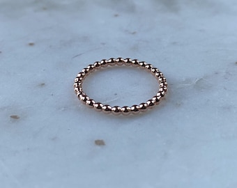 Rose Gold filled 1,5 mm Kügelchenring