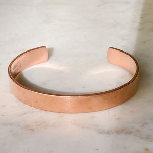 Copper Healing Cuff, Healing Copper Bracelet, 7th Anniversary Gift for him