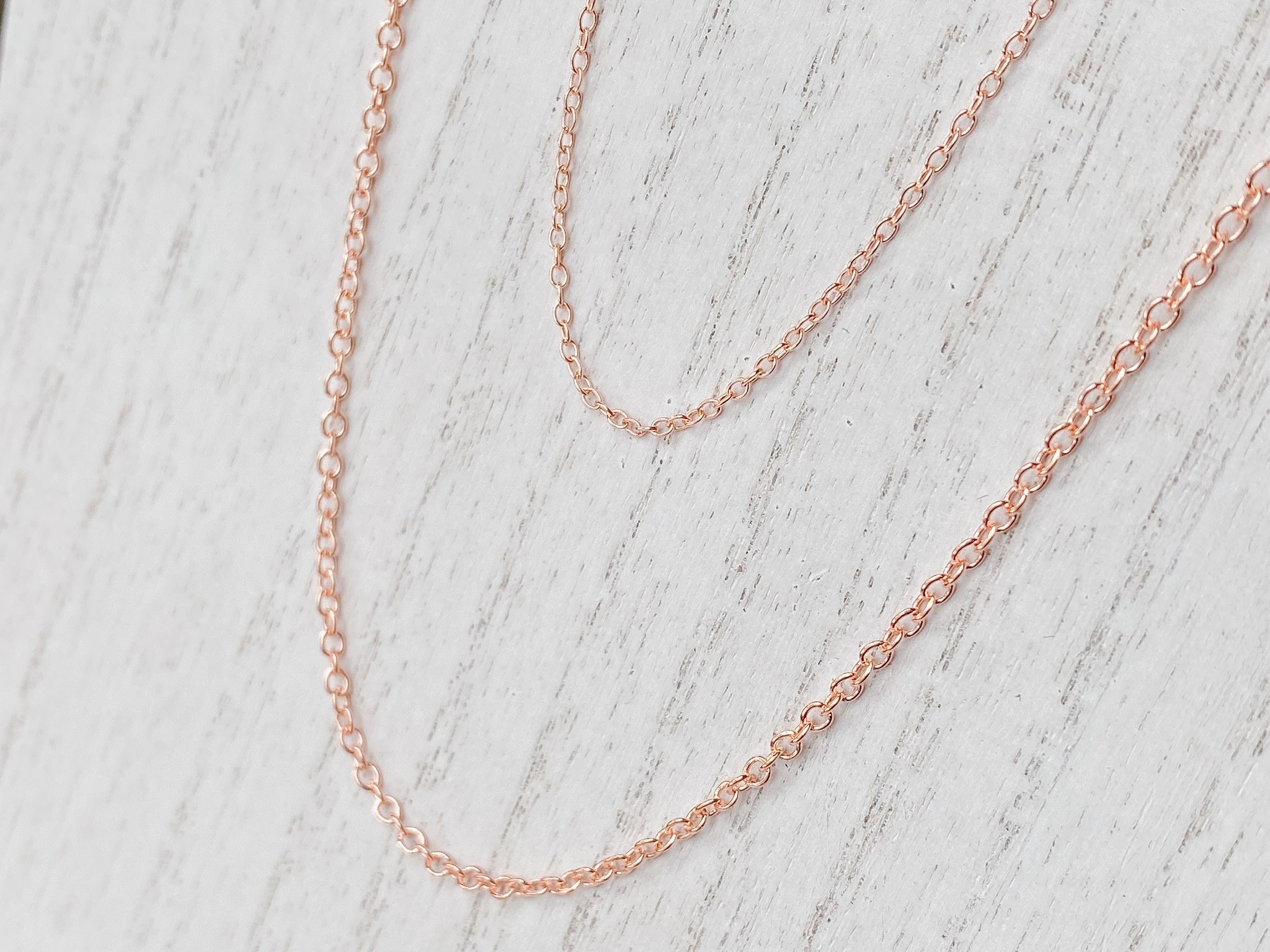 Copper Necklace Chain, Solid Copper Adjustable Chain with Pure Copper…