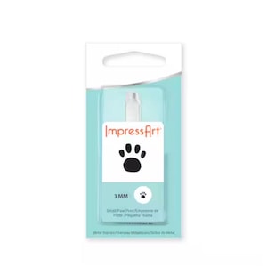 Impressart 3 mm Pfote Abdruck Stempel