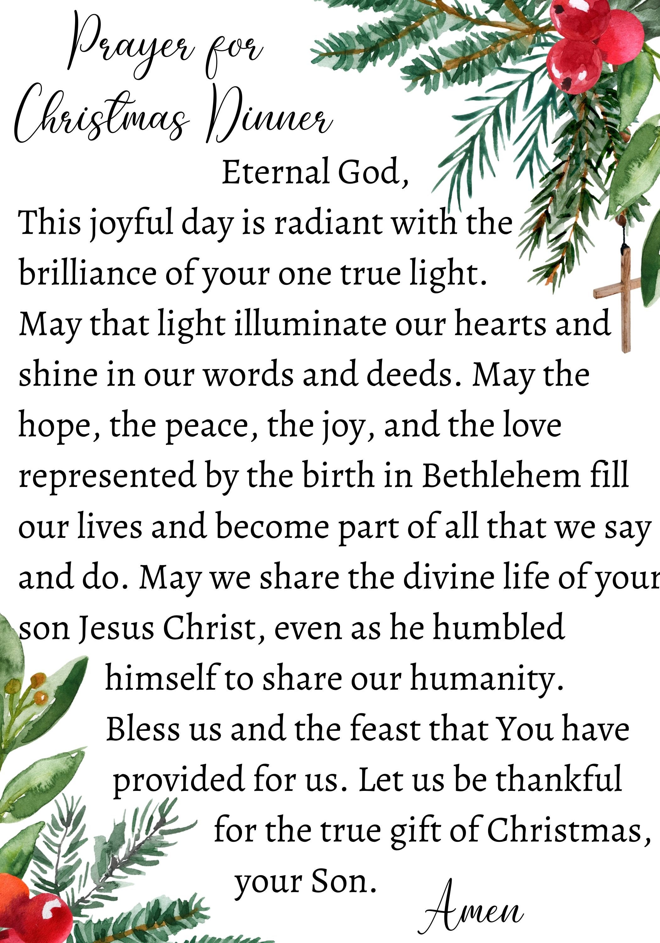 Christmas Prayer Cards 
