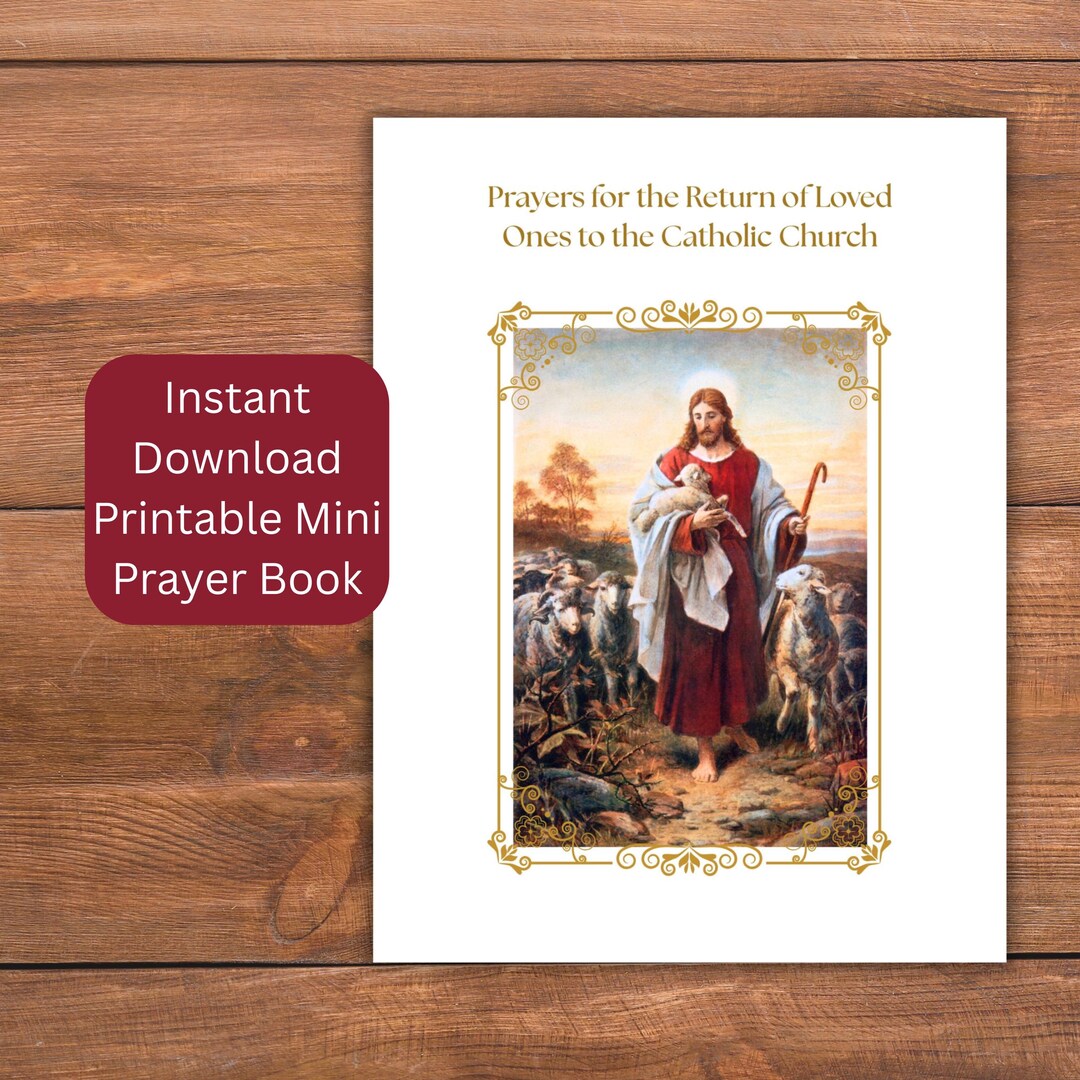 Printable Catholic Foldable Mini Book, Prayers for Lapsed Catholics ...