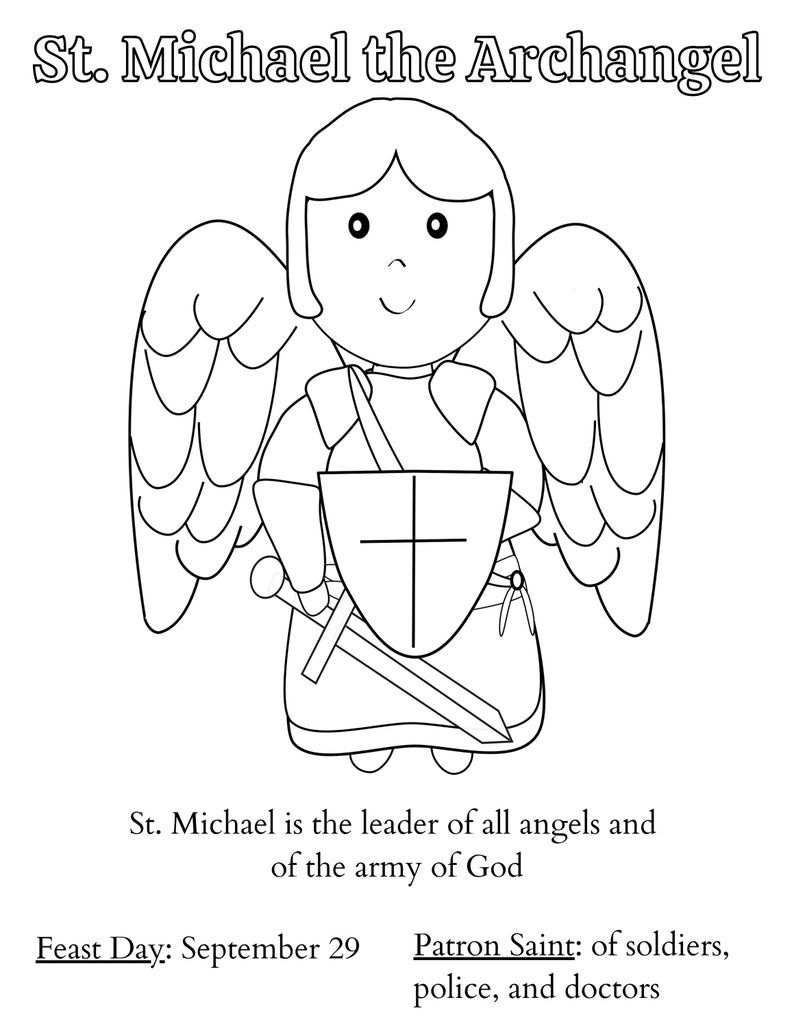 St Michael the Archangel Coloring - Il 794xN.5291293815 Map4 