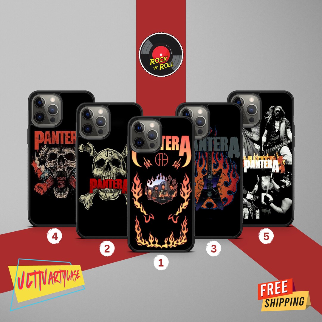 Rock and Roll Phone Case Inspired by Pantera Band Rock Metal Etsy