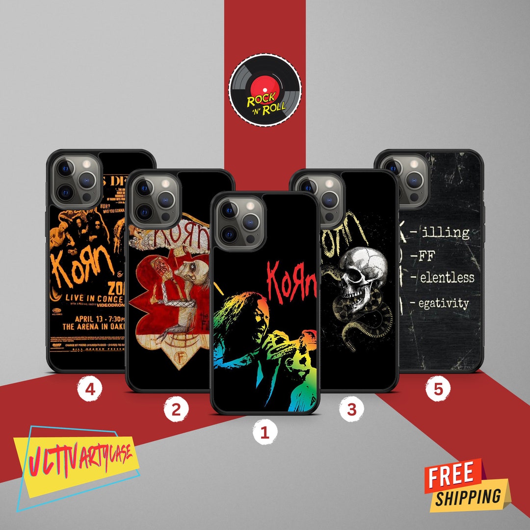 Rock and Roll Phone Case Inspired by Korn Band Rock Metal for iPhone 15