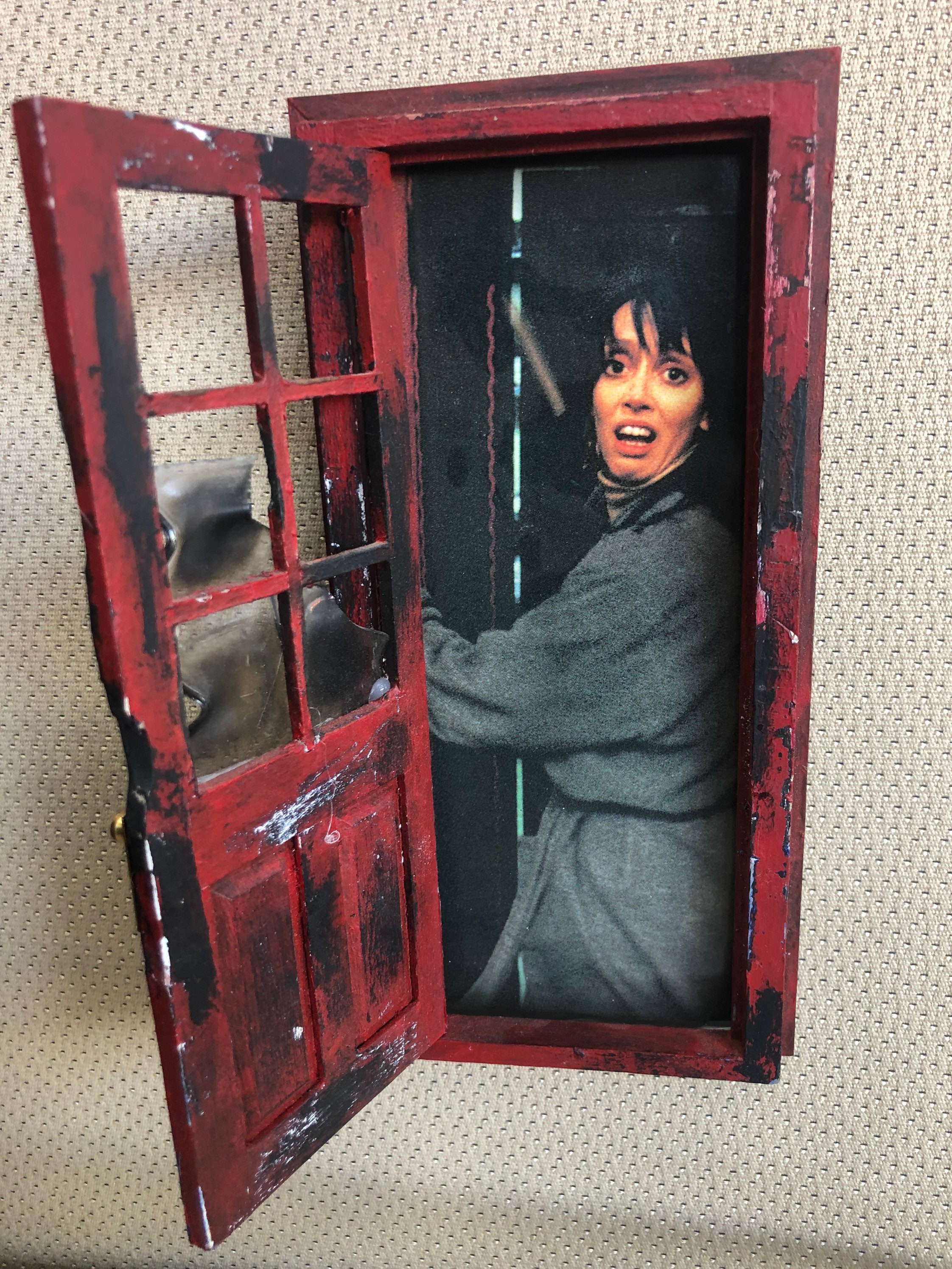 Framed Realistic 3D THE SHINING REDRUM Door Replica Diorama -  Sweden