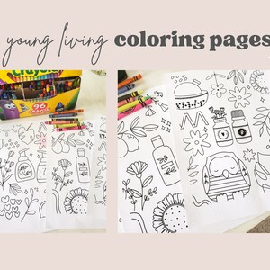Printable Young Living Coloring Pages - Etsy