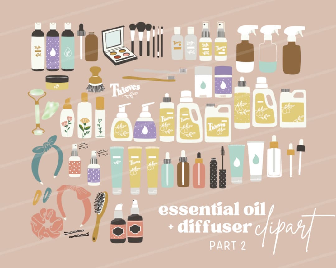 Essential Oil Clipart, Young Living Essential Oil Graphics