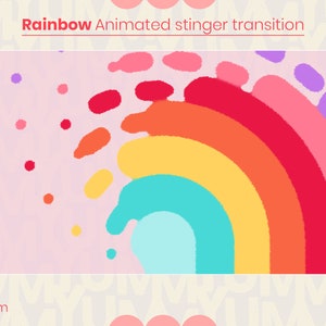 Animated stinger Scene transition for your Streams ・ Crayon Rainbow ・